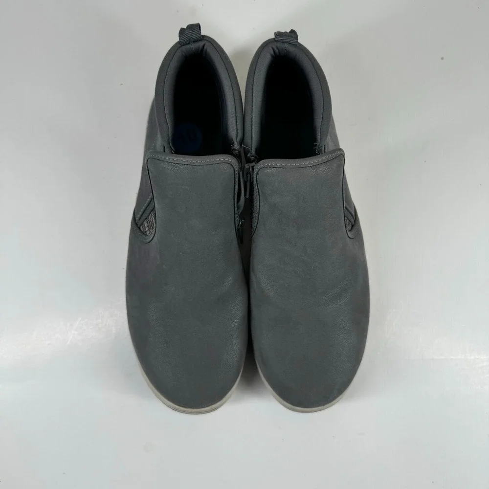 Clarks Cloudsteppers Breeze Clover Women's US 10W Grey Faux Nubuck Ankle Booties
